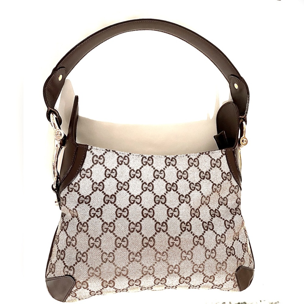 Gucci GG Creole HoBo in canvas and leather trim - Picture 1 of 14